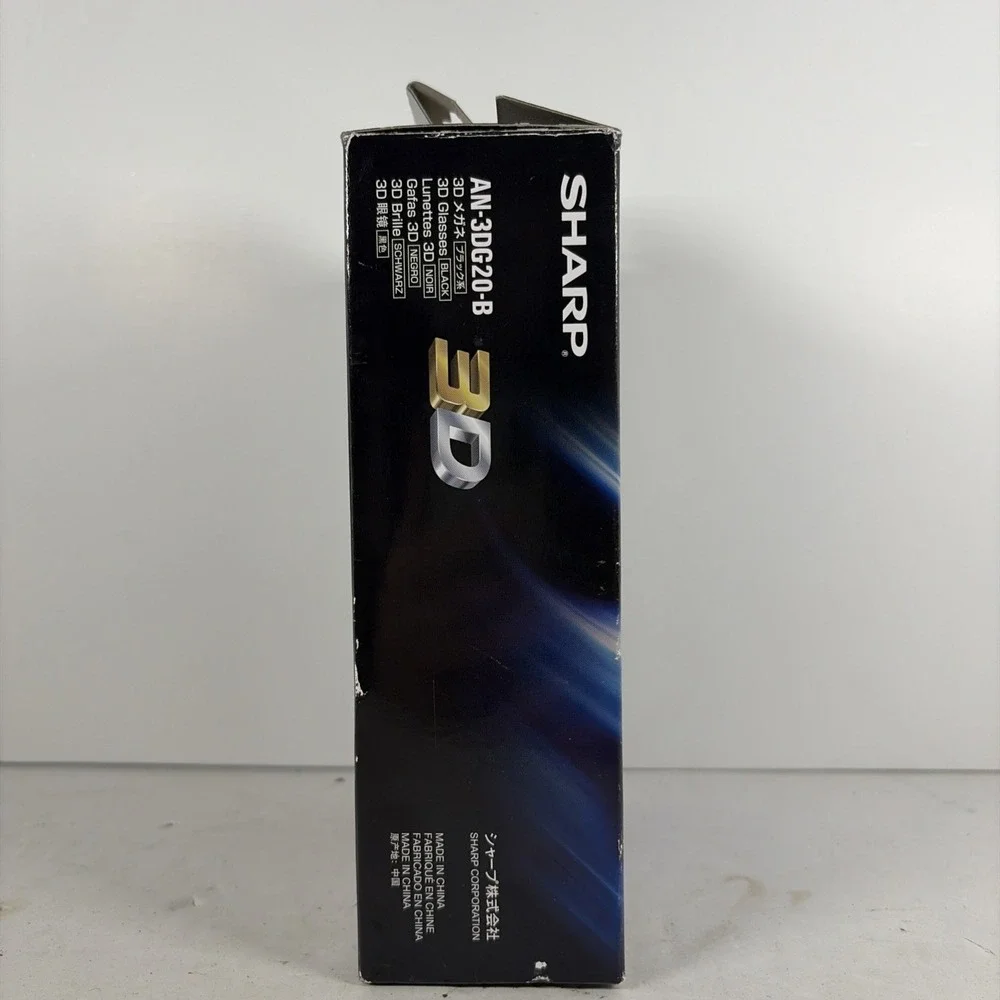 Sharp AN-3DG20-B 3D Glasses Open Box